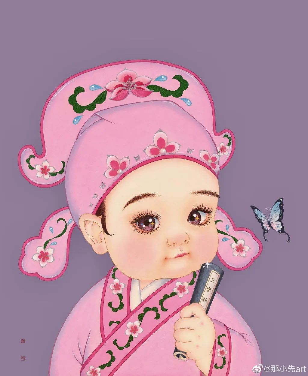 作品《童梦复兴》系列在经典的人物再创作中融入了现代流行元素和漫画