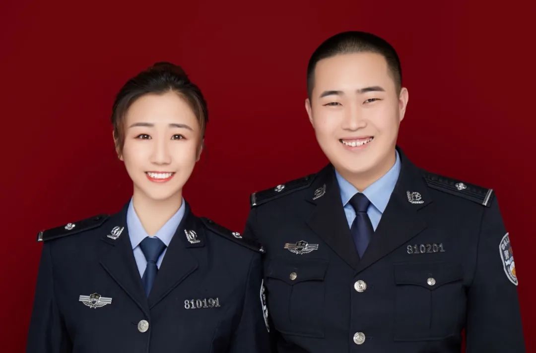 洮北分局一对90后夫妻的疫路警色