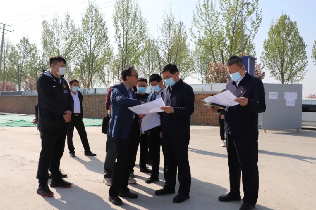 时政要闻固安县委书记付顺义一行赴新兴园实地调研项目建设疫情防控