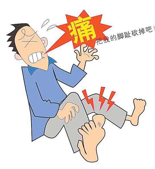 为"痛风石",受累关节部位出现"红,肿,热,痛,活动受限",出现关节疼痛