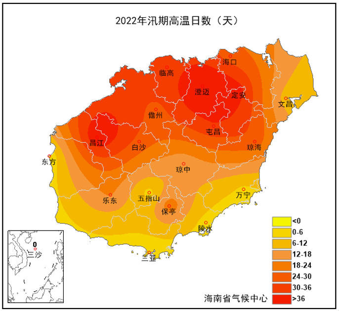 今年预计将有68个热带气旋影响海南三亚天气