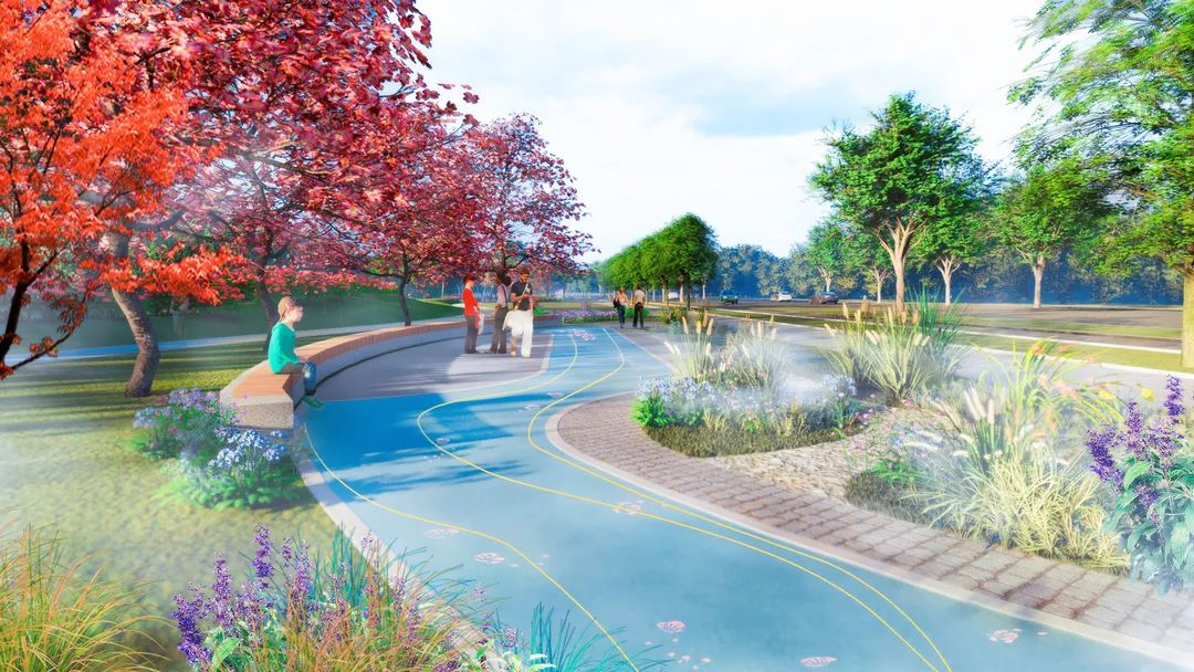 ▼部分游园效果图游园是点缀城市空间的清新绿意更是休闲放松的好