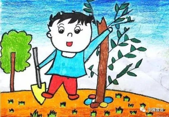 保护土壤儿童画图片