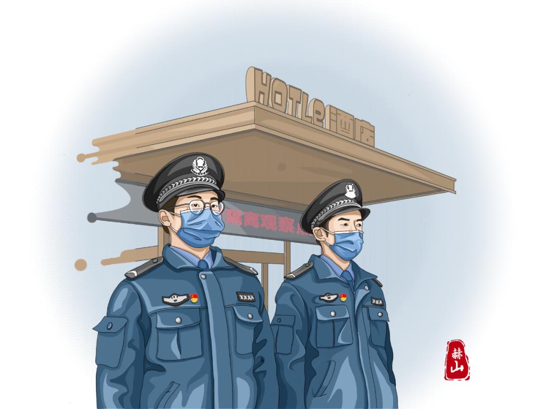 漫画执笔赋彩为最美逆行者画像