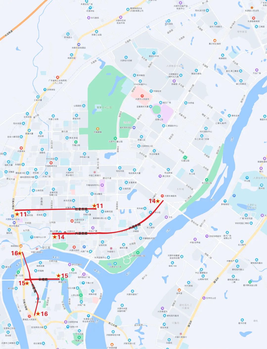 河源市区设置24条严管路路段重点查处这些交通违法行为