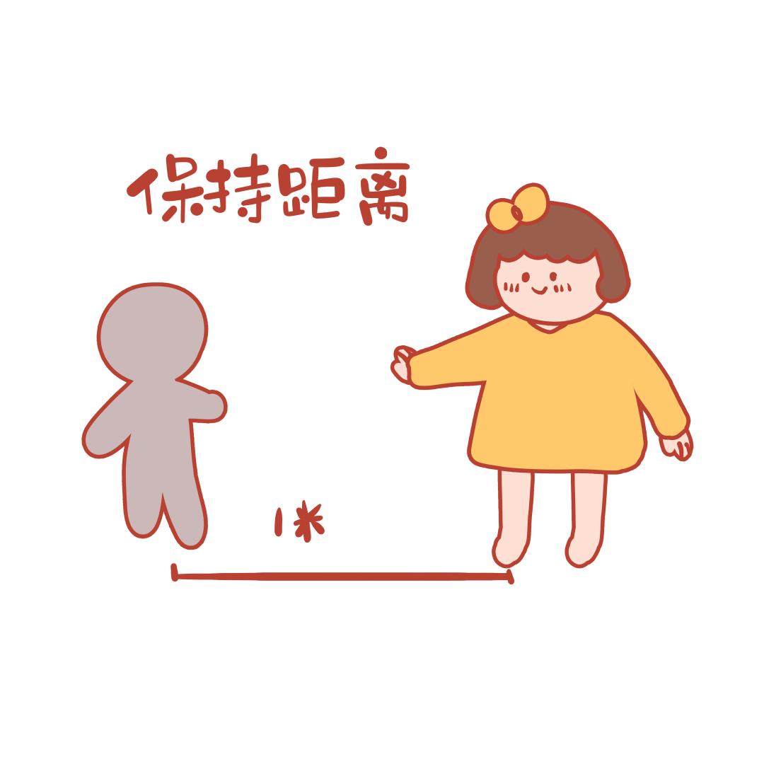 保持一米以上安全距离,避免交谈;②排队过程中全程规范佩戴口罩;①