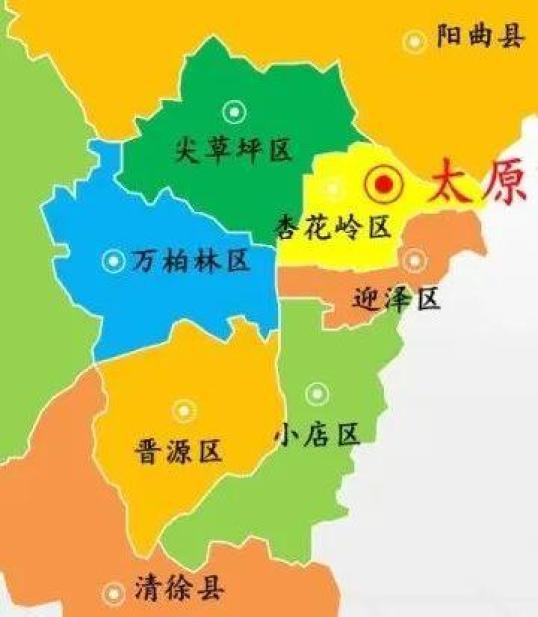 太原六城区划分图图片