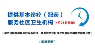 【市民云资讯】@需要配药的上海市民！251家提供基本诊疗的配药社区卫生机构最新名录来了