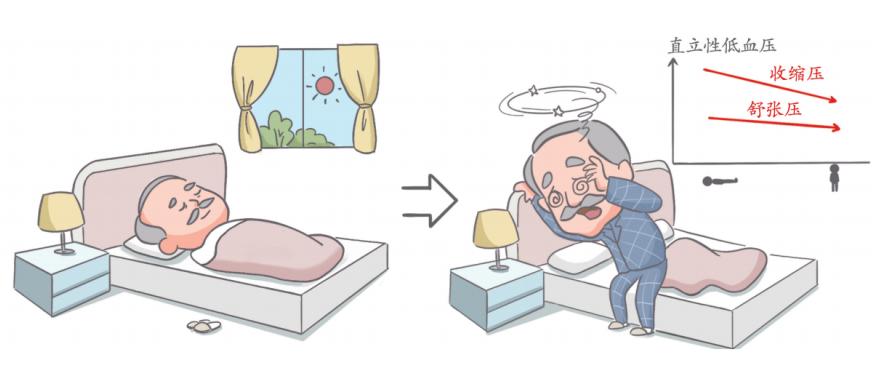 一旦家人发生直立性低血压而晕倒,应及时拨打 120,并立刻将患者抬到