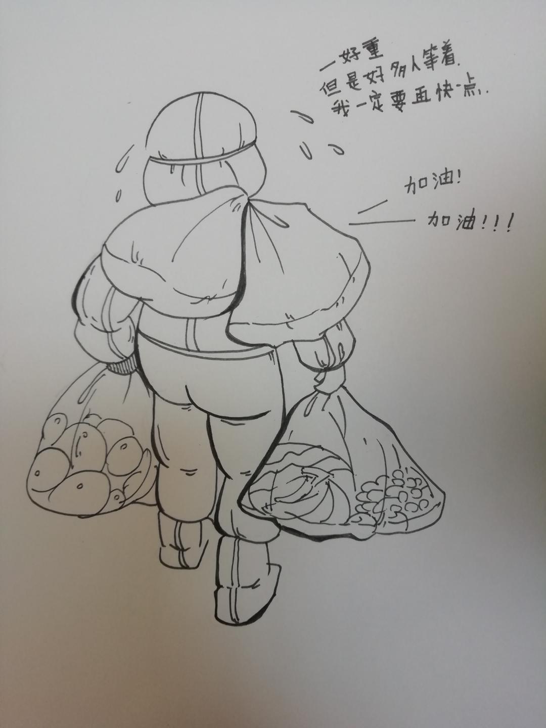 画画,便萌生了用手绘画记录抗疫日常的念头,希望这次疫情能早日过去