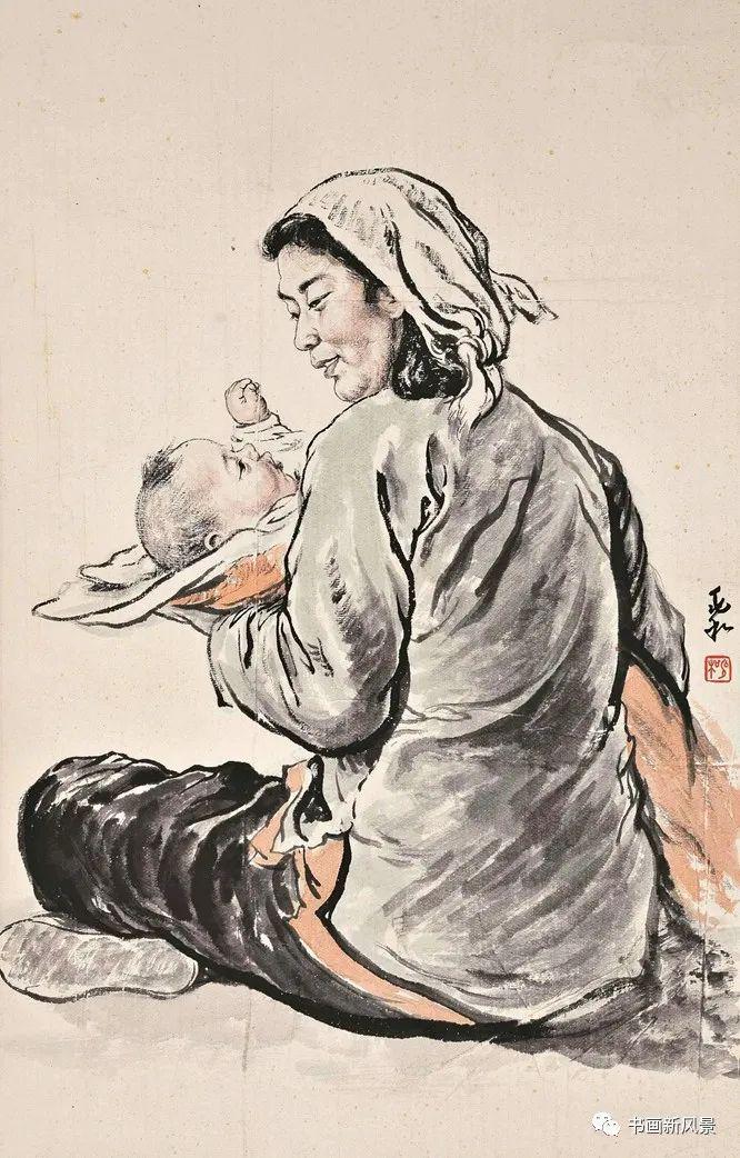 国画母爱最温馨