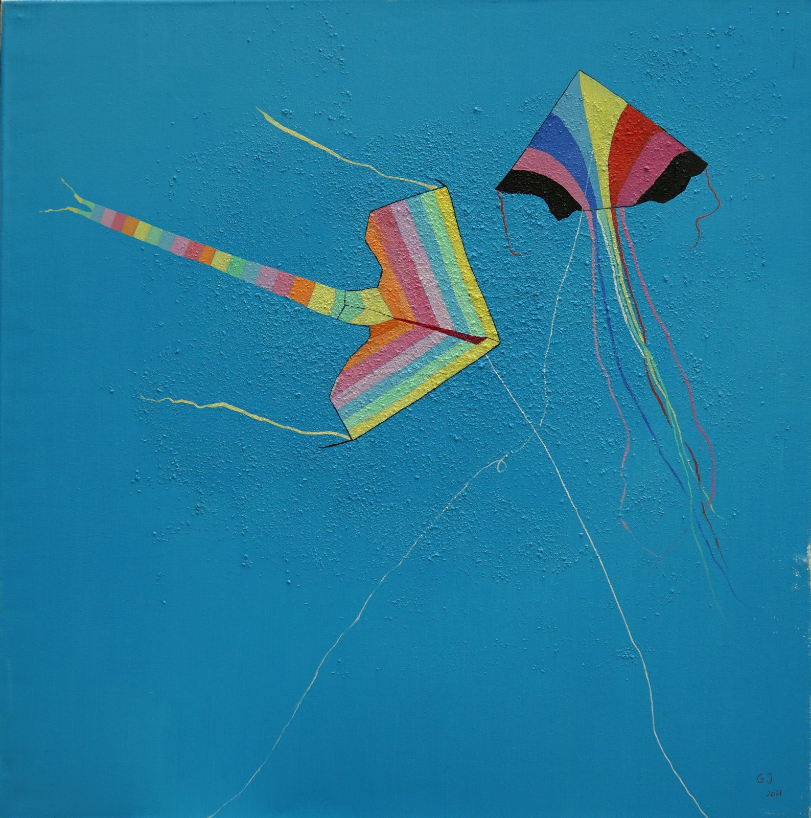 潍坊创建东亚文化之都丨画说风筝潍坊风筝主题油画创作作品展七