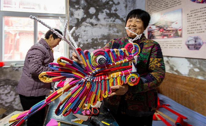 非遗邯郸大隐豹村的彩布拧台你看过吗