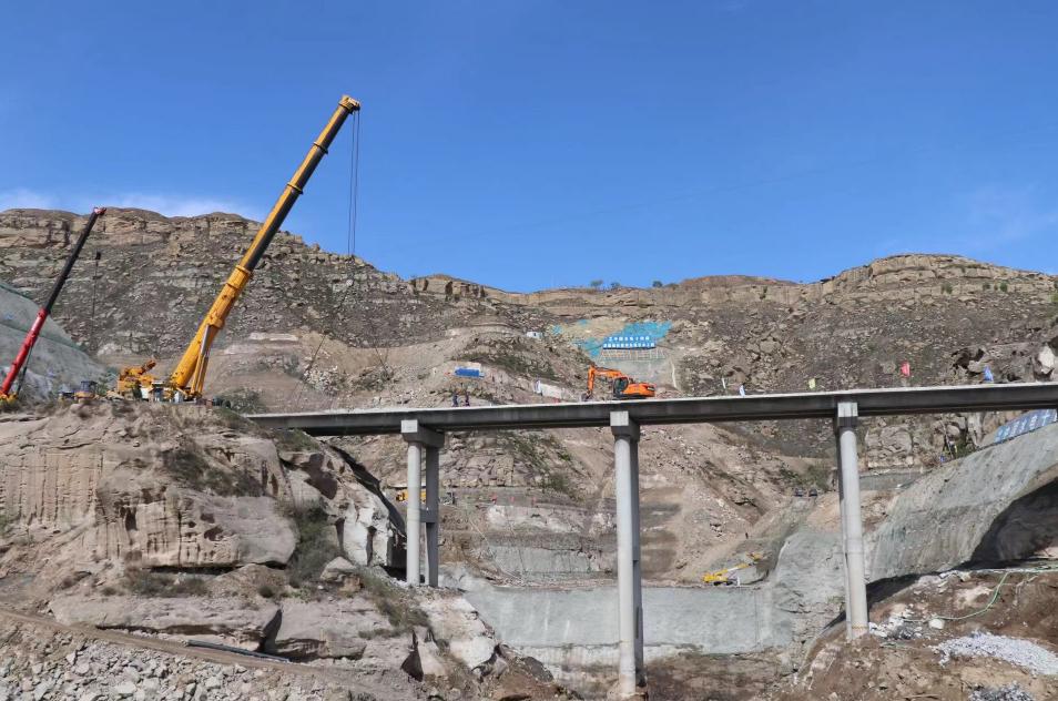 榆林黄河东线马镇引水工程沿黄观光路k99800桥梁改建