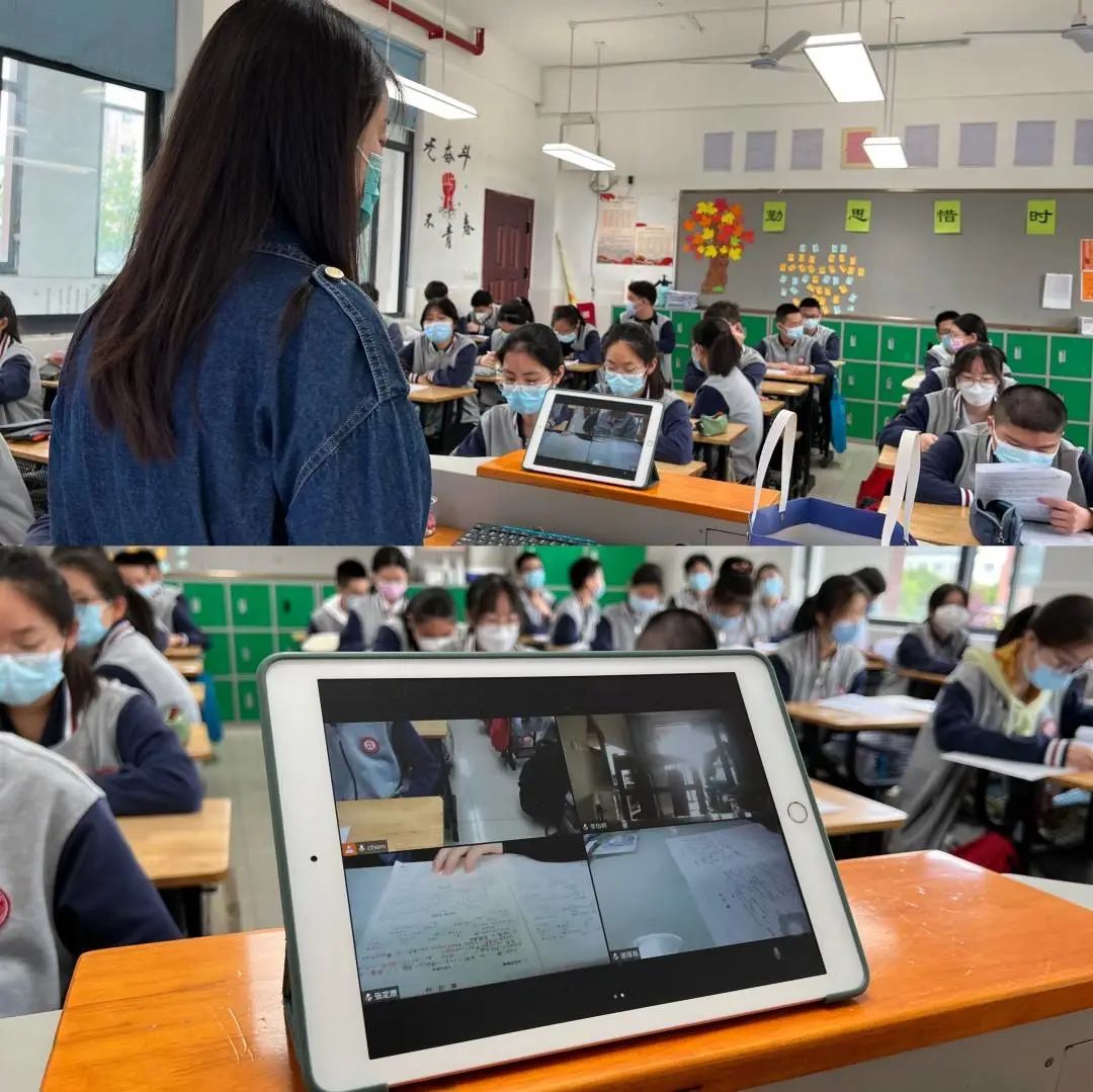 吴江区莘塔中学初三年级全体师生员工准时进行常态化核酸采样.