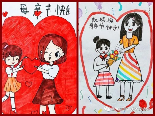 县新时代文明实践中心联合县青年美术家协会组织开展"母亲节"专题活动