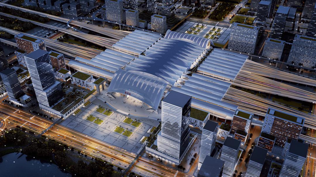 广州北站未来效果图图片