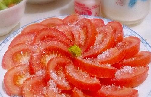 西红柿拌白糖图片图片