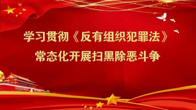 扫黑除恶反有组织犯罪法学习专栏②