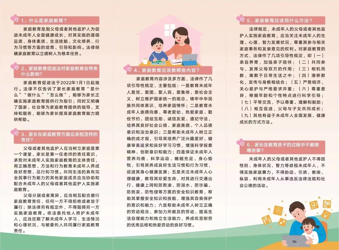 划重点十问十答带你读懂家庭教育促进法