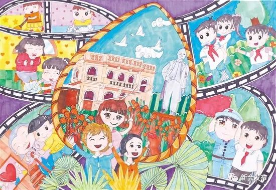 新会区中小学生"学启超家教,传优良家风"绘画书法大赛