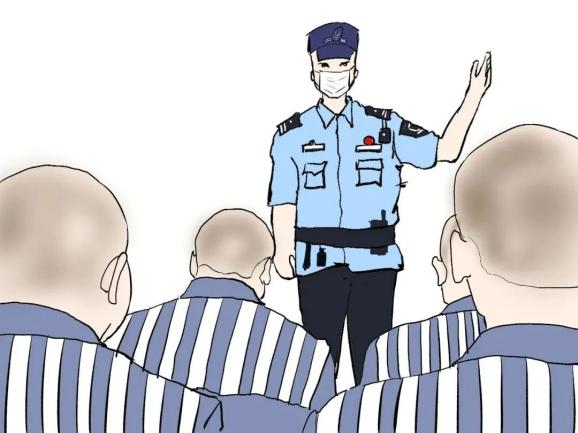 监狱人民警察漫画图片