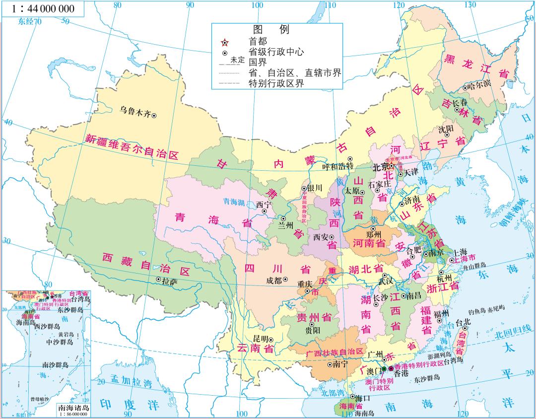 中国轮廓图经纬度图片