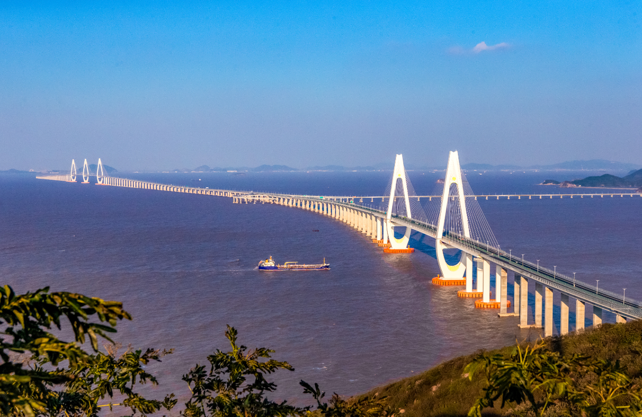 舟山跨海大橋中國第一,世界第二大跨度懸索橋——南京仙新路過江