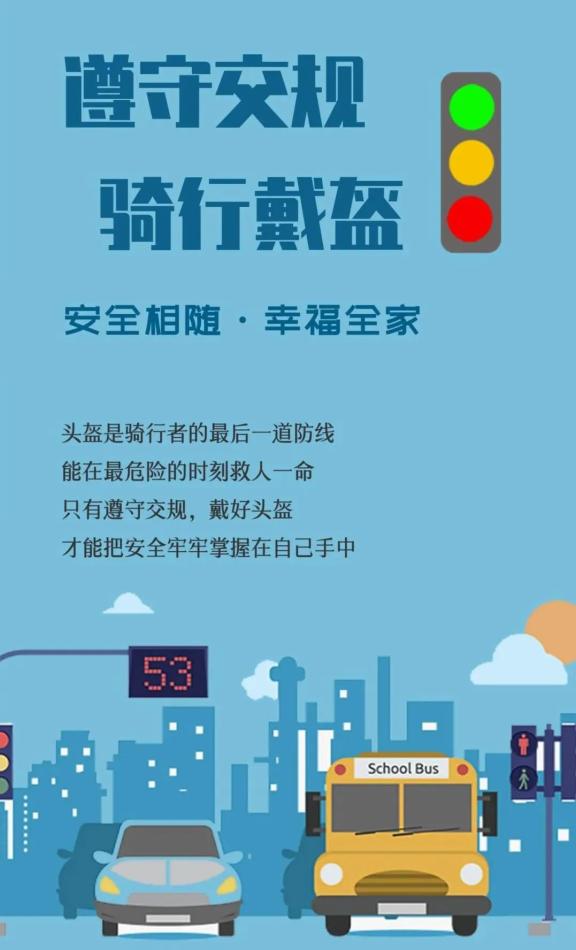 骑乘电动自行车佩戴安全头盔倡议书