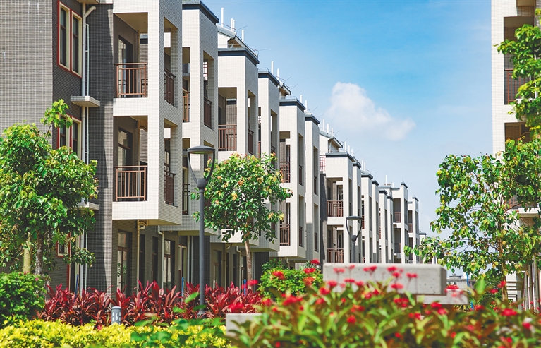 预计六月底交付的安置房实景.