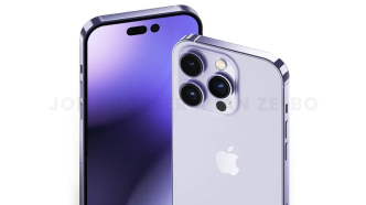 iPhone14 Pro最新爆料，感叹号挖孔紫色版