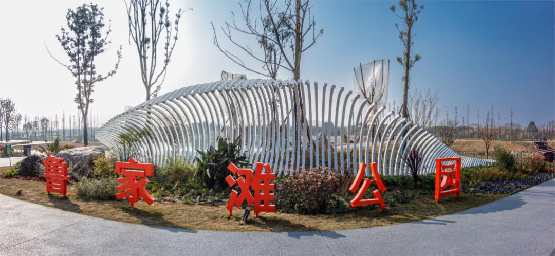 湿地公园康家浩湿地公园正是一派生机勃勃是踏青好去处也是小朋友的