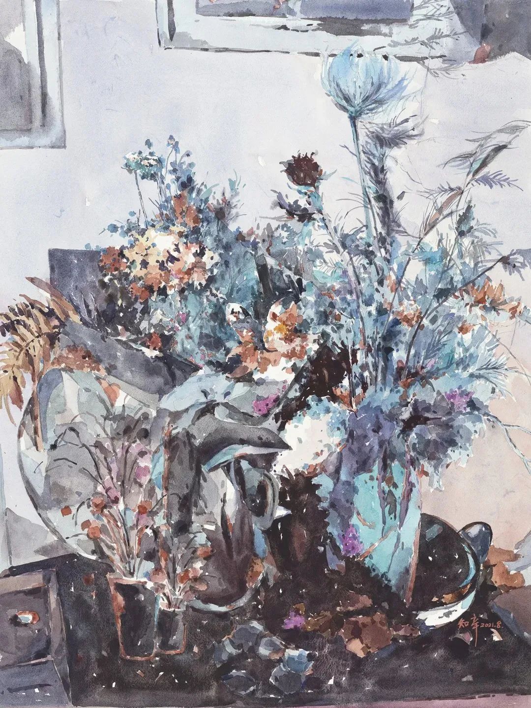 开明e讲堂赏画一位有杭州味的水彩画家余知辛