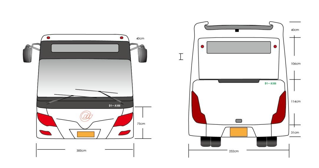此次涂装设计的车型为bj5120a(详见示意图,可点击阅读原文下载源文件)