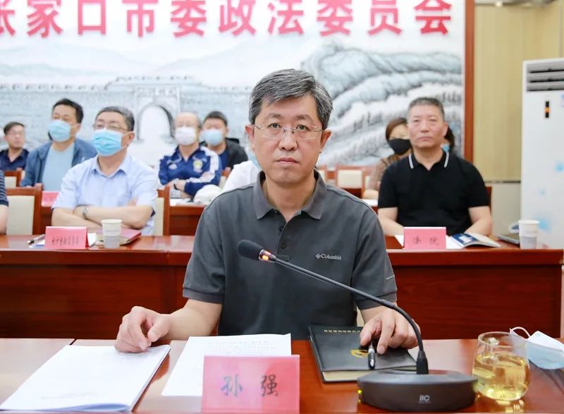 会议由市委政法委副书记,市专项办副主任孙强主持.