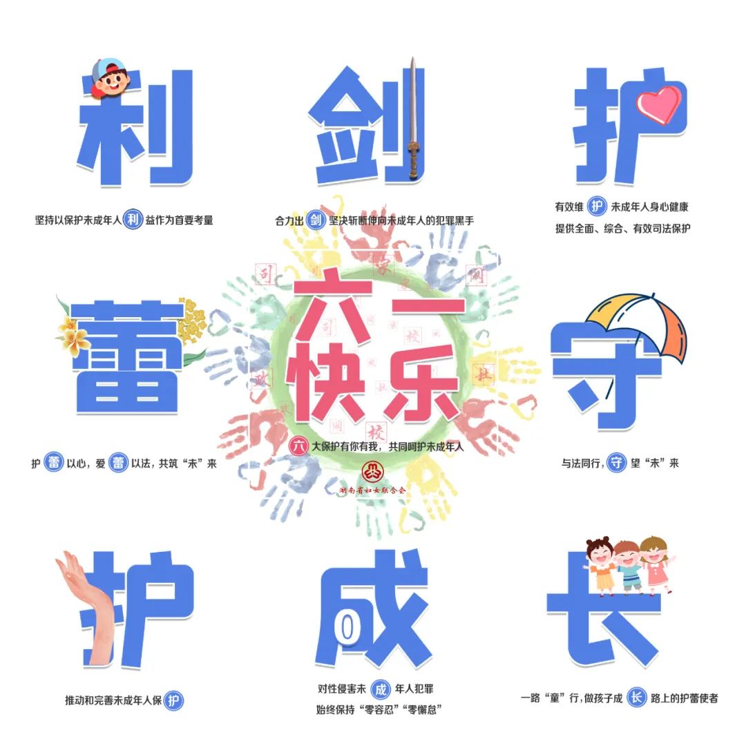 利剑护蕾守护成长六一快乐你的专属九宫格海报上线