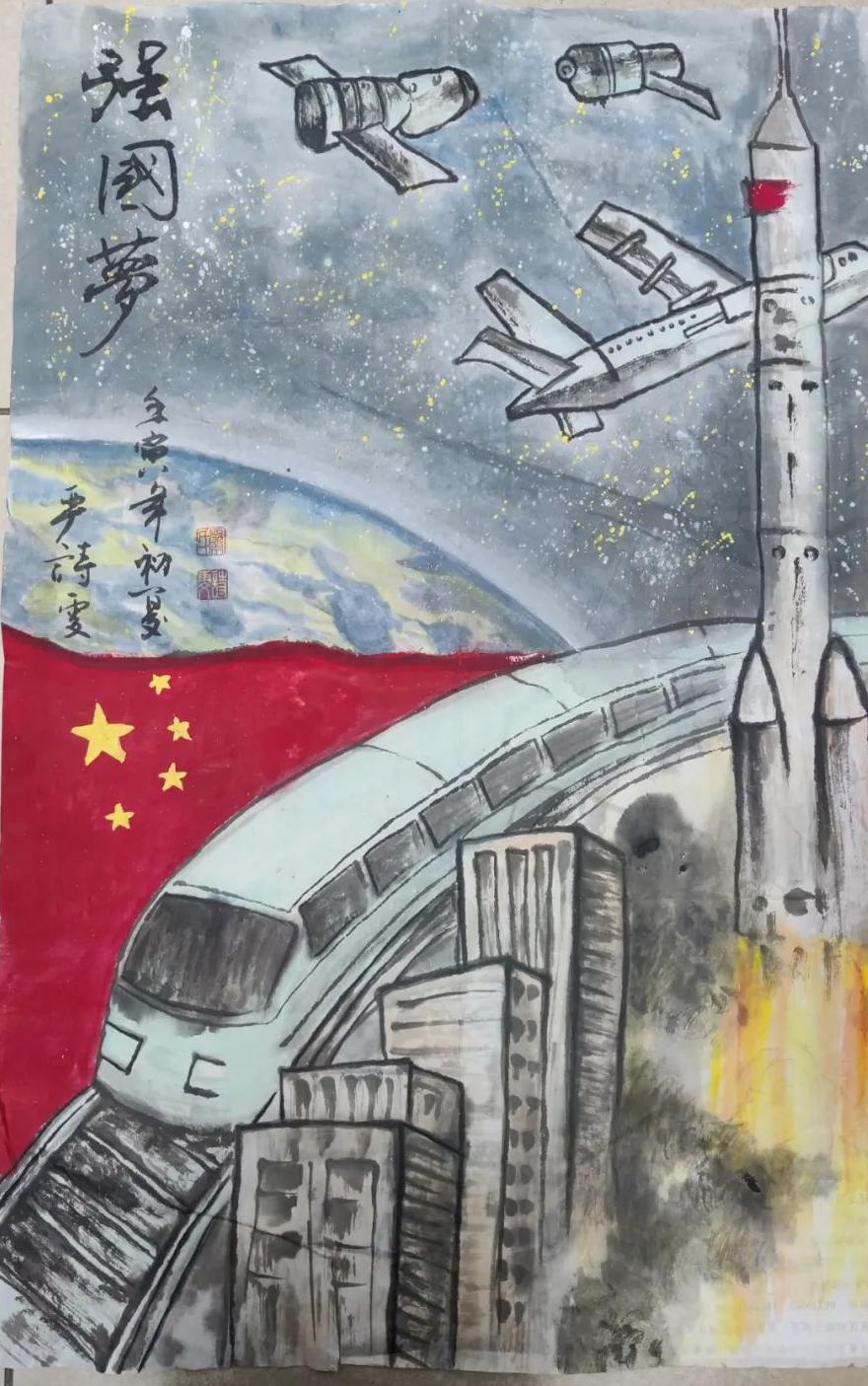 《强国梦》严诗雯重庆市第七中学《雪容融》张墨涵树人凤天小学《虎啸