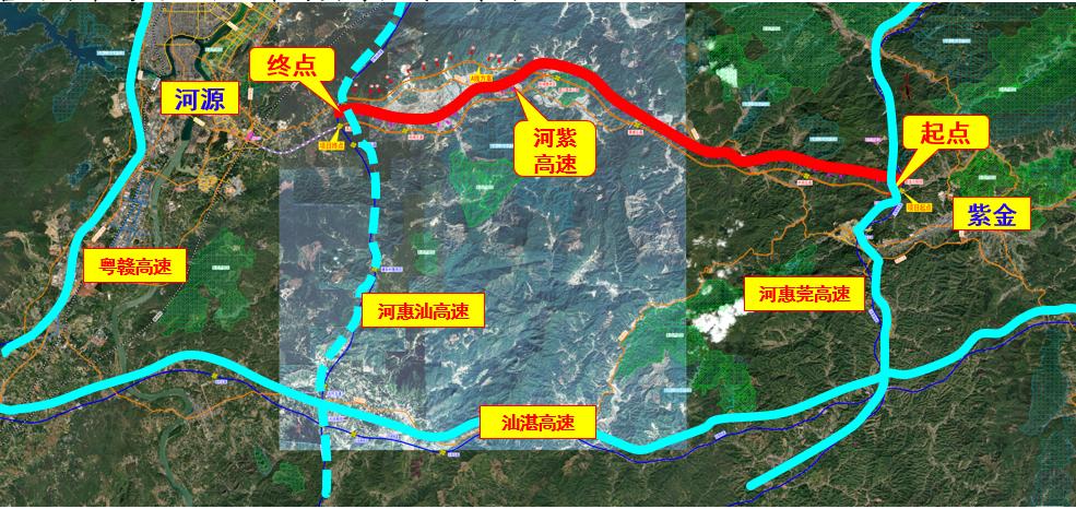河紫高速公路规划图图片