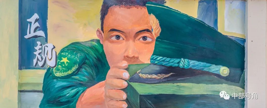 翰墨忠勇72武仕杰墙绘作品军人本色