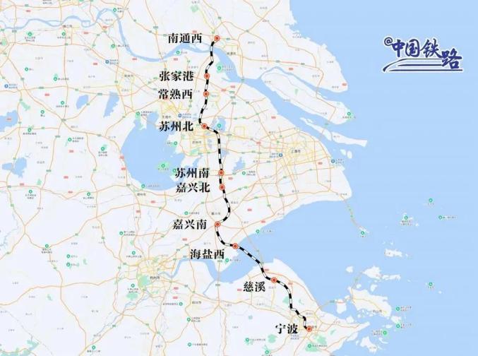 南通至宁波高速铁路计划今年开工