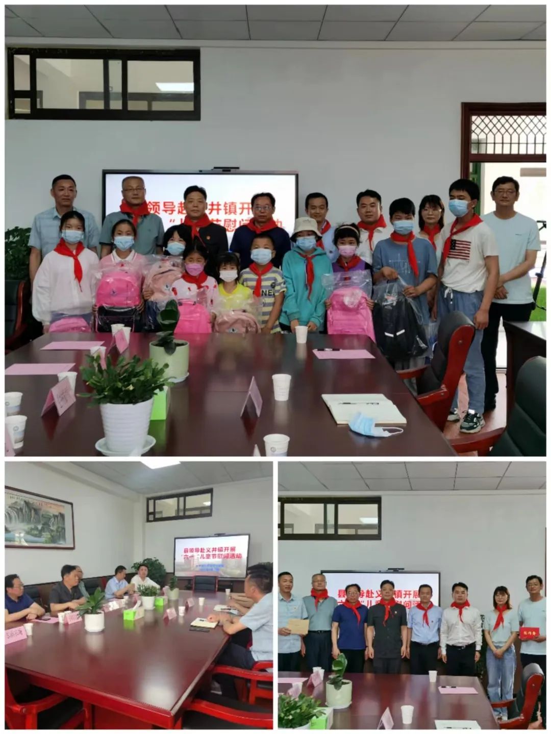 6月1日上午,县委组织部副部长杨维成带队深入陶楼中心校,开展"六一"