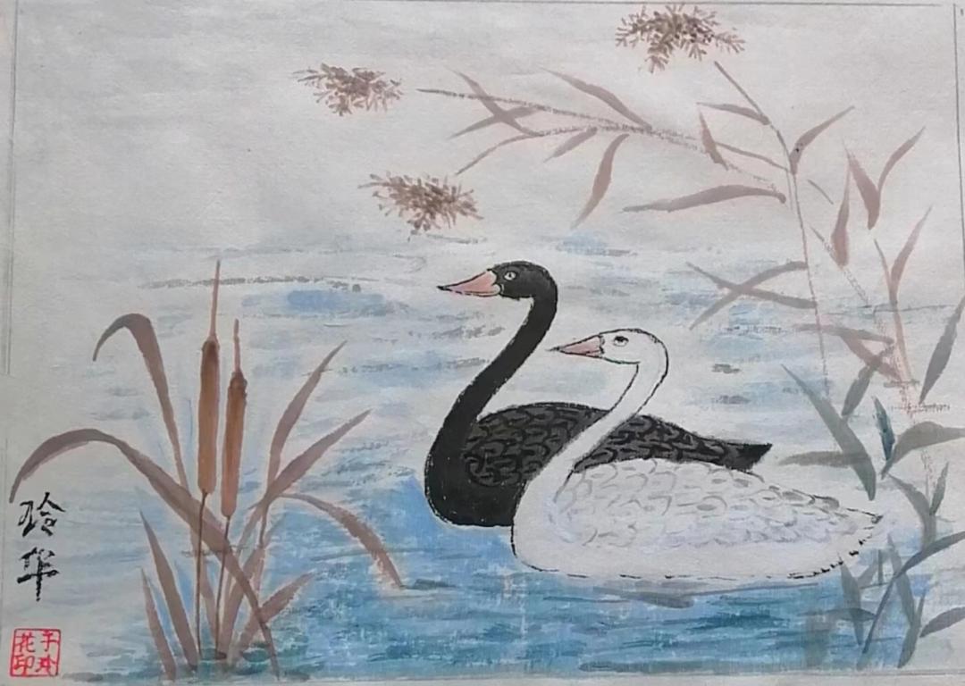 线上画展城中区文化馆薪火书画社环保主题作品展