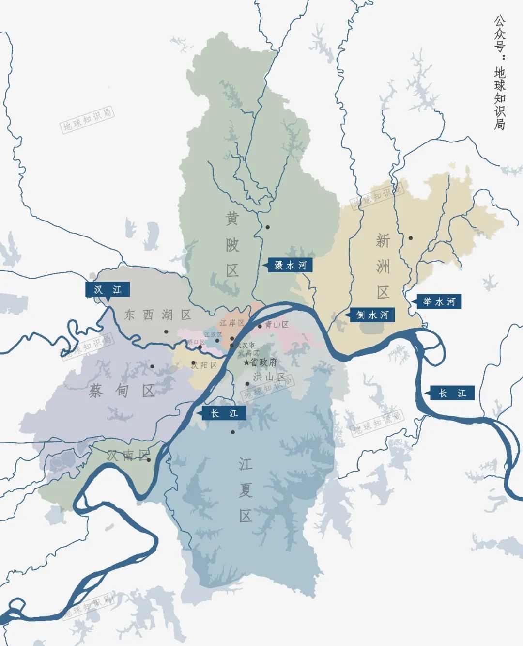 汉江水系图图片
