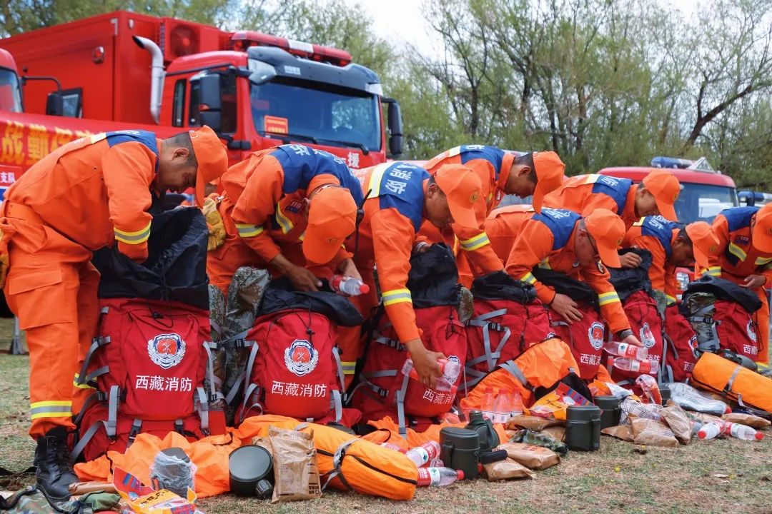拉萨市消防救援支队开展战勤保障实战拉动演练