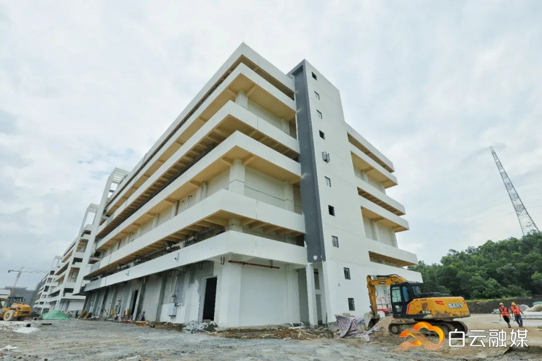 走进良田粮库项目施工现场,记者看到粮库已经初具雏形,三栋楼房仓以及