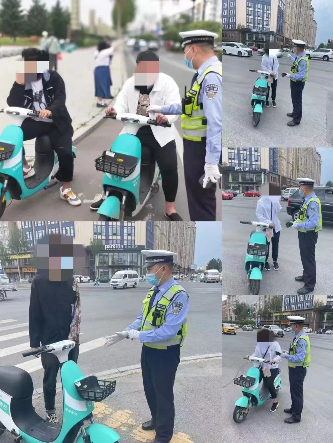 交警上路讲交通0202狠抓共享电动车安全不放松
