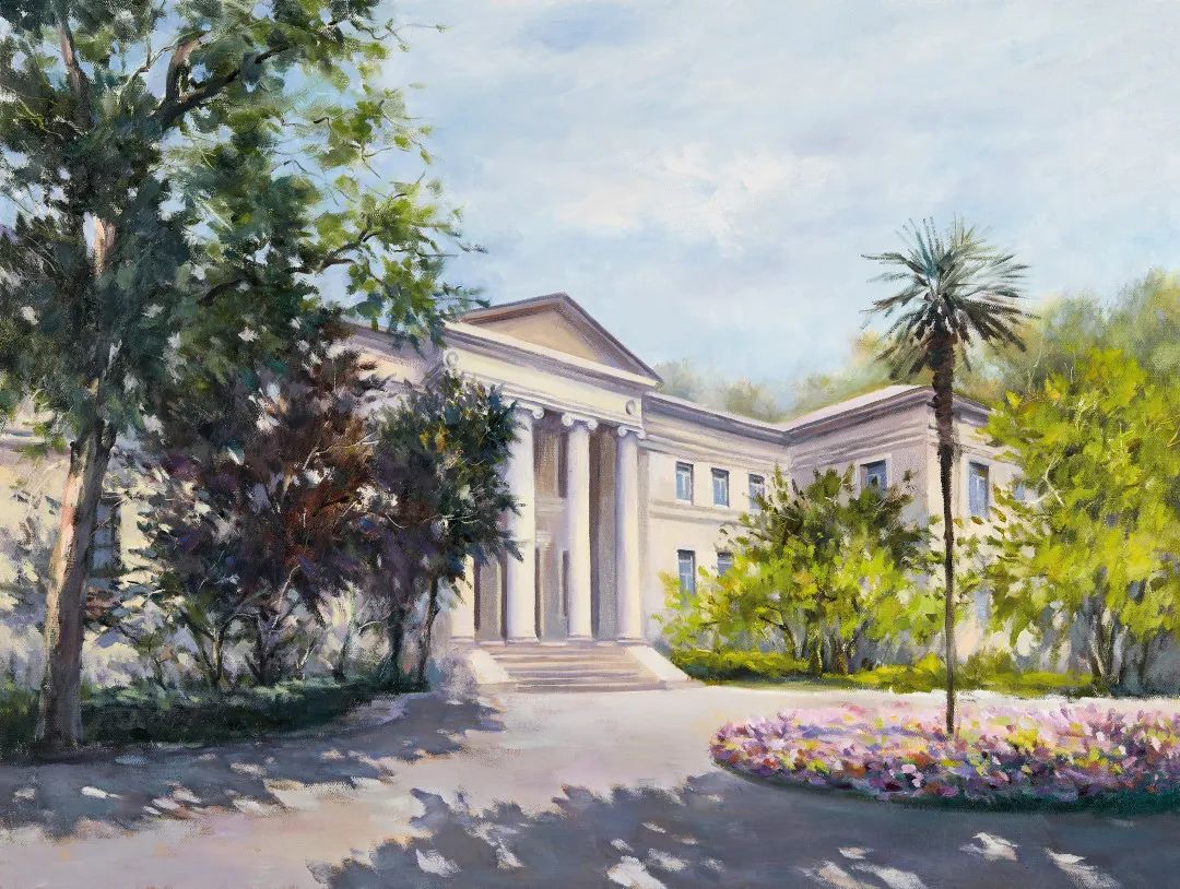 《老图书馆》油画 - 2021年