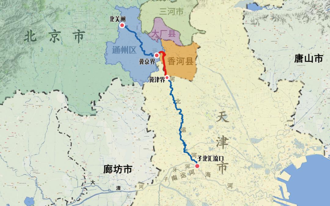 北京香河地图高清版图片