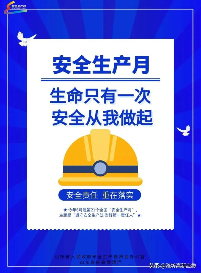 安全生产月正式开启这套海报请查收
