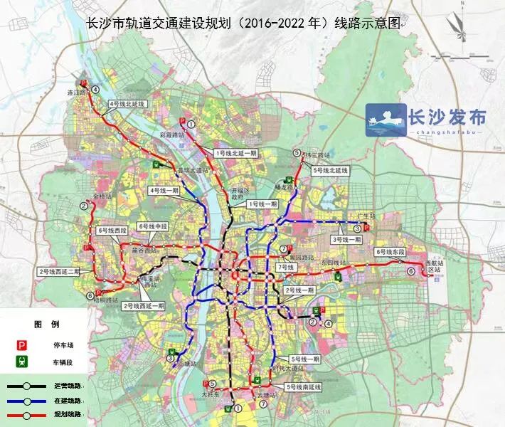 长沙地铁2030全线路图图片